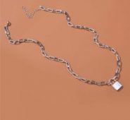 1pc Lock Pendant Chain Necklaces