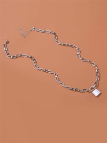 1pc Lock Pendant Chain Necklaces