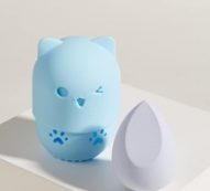 1pc Makeup Sponge With 1pc Storage Box