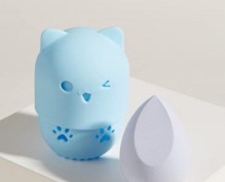 1pc Makeup Sponge With 1pc Storage Box