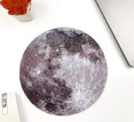 1pc Moon Print Mouse Pad