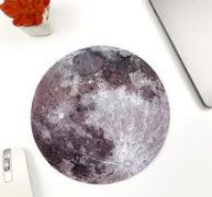 1pc Moon Print Mouse Pad