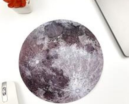 1pc Moon Print Mouse Pad
