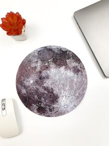 1pc Moon Print Mouse Pad