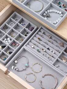 1pc Multi-grid Jewelry Storage Box