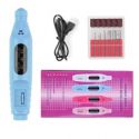 1pc Nail Polisher With 6pcs Polishing Heads