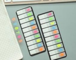 1pc Number Print Index Sticky Note