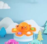 1pc Octopus Shaped Random Push Color Pop Bubble