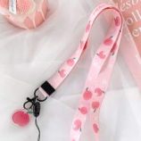 1pc Peach Phone Lanyard
