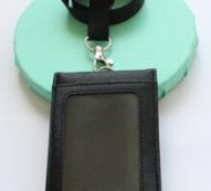 1pc Plain Card Cover & 1pc Lanyard