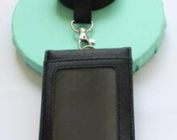 1pc Plain Card Cover & 1pc Lanyard