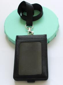 1pc Plain Card Cover & 1pc Lanyard