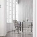 1pc Plain Linear Curtain