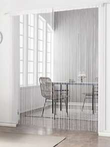 1pc Plain Linear Curtain