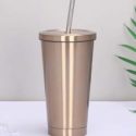 1pc Plain Stainless Steel Tumbler