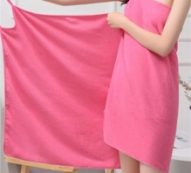 1pc Plain Wearable Bath Towel