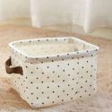 1pc Polka Dot Pattern Storage Basket