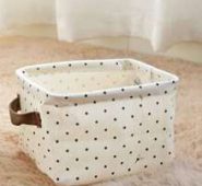 1pc Polka Dot Pattern Storage Basket