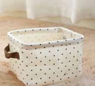 1pc Polka Dot Pattern Storage Basket