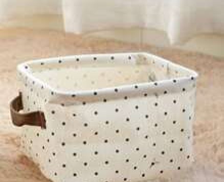 1pc Polka Dot Pattern Storage Basket