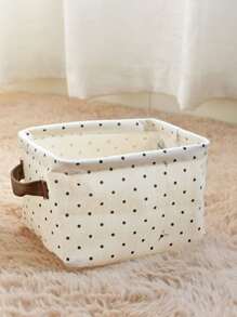 1pc Polka Dot Pattern Storage Basket