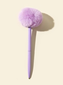 1pc Pom Pom Decor Ballpoint Pen