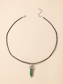 1pc Quartz Pendant Necklace