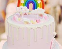 1pc Rainbow Shaped Cake Topper
