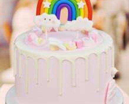 1pc Rainbow Shaped Cake Topper