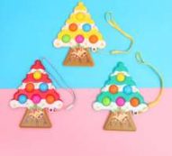 1pc Random Christmas Tree Push Pop Bubble