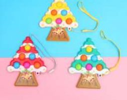 1pc Random Christmas Tree Push Pop Bubble