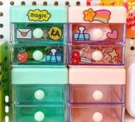 1pc Random Color Desktop Storage Box