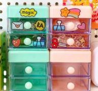 1pc Random Color Desktop Storage Box