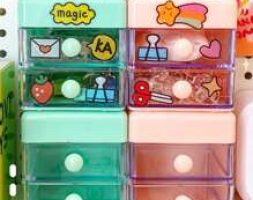 1pc Random Color Desktop Storage Box