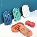 1pc Random Color Drain Soap Dish Holder