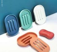 1pc Random Color Drain Soap Dish Holder