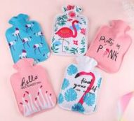 1pc Random Flamingo Print Hot Water Bag