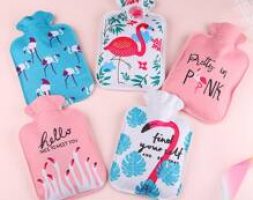 1pc Random Flamingo Print Hot Water Bag