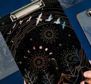 1pc Random Hot Stamping Clipboard