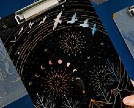 1pc Random Hot Stamping Clipboard