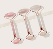 1pc Random Jade Stone Rose Quartz Facial Massage Roller