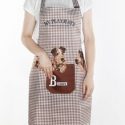 1pc Random Plaid Pattern Apron