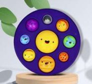 1pc Random Planet Push Pop Bubble