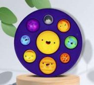 1pc Random Planet Push Pop Bubble