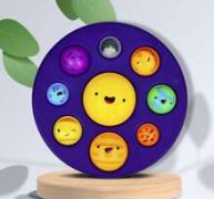1pc Random Planet Push Pop Bubble