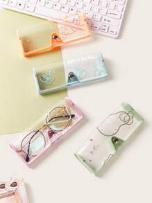 1pc Random Transparent Glasses Case