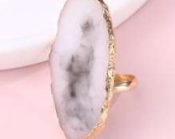 1pc Resin Nail Art Ring Palette