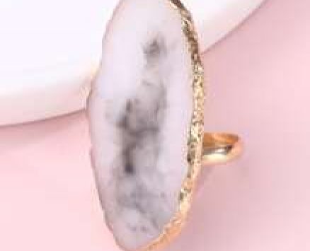 1pc Resin Nail Art Ring Palette