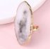1pc Resin Nail Art Ring Palette
