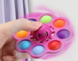 1pc Reversible Octopus Shaped Push Pop Bubble
